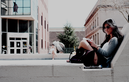 girl in college image